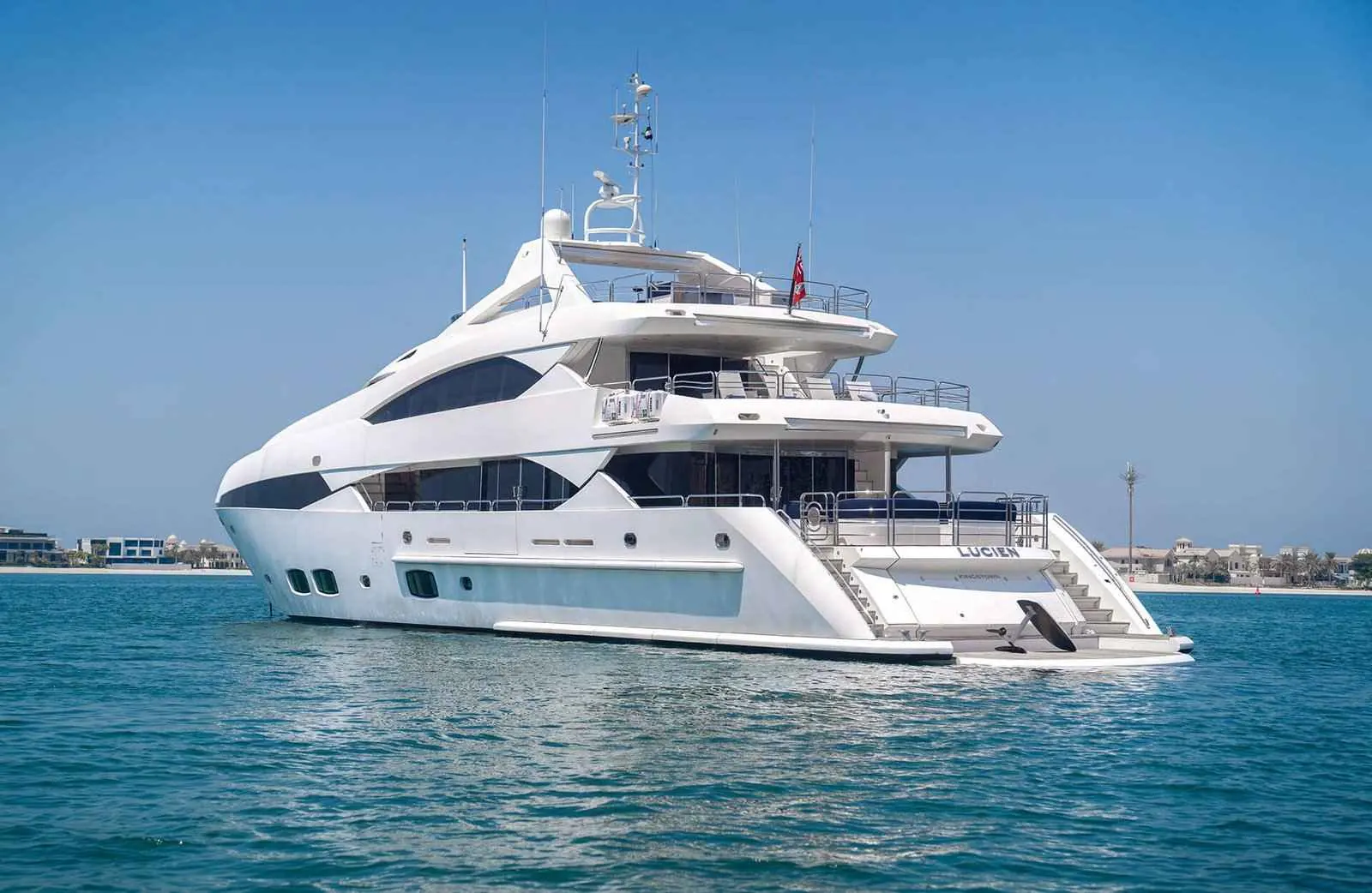 Lucien, 131 ft superyacht for the Abu Dhabi Grand Prix