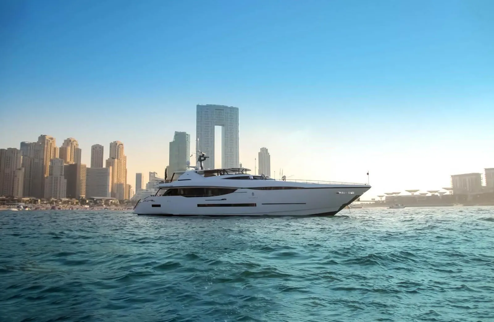 Saffuriya 123ft superyacht, Formula 1 race weekend hospitality yacht