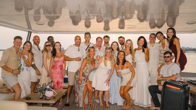 A yacht for 40 guests in Dubai